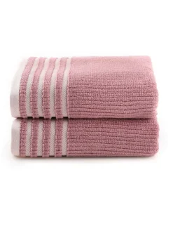 Elizabed Badtextilien<2er-Set: Duschtücher in Rosa