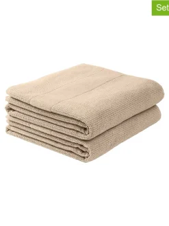Schiesser Badtextilien|Badtextilien<2er-Set: Duschtücher "Turin" in Beige