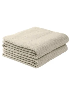 Schiesser Badtextilien|Badtextilien<2er-Set: Duschtücher "Turin" in Beige