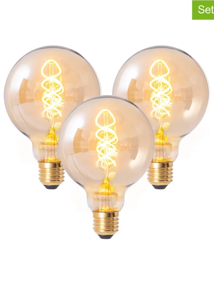 näve Leuchtmittel<3er-Set: E27 LED-Leuchtmittel "Dilly" in Warmweiß - EEK G (A bis G)