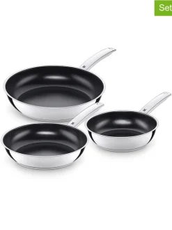 WMF Kochgeschirr<3er-Set: Edelstahl-Bratpfannen ''Durado''