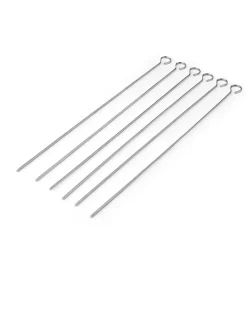 MasterClass Küchenelektronik|Grillen<2er-Set: Edelstahl-Grillspießen - 2x 6 Stück