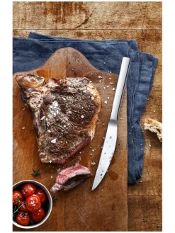 WMF Gedeckter Tisch<6er-Set: Edelstahl-Steakmesser "Nuova" - (L)23 cm