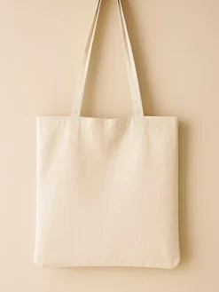 Samimi Einkaufstaschen & -Trolleys<2er-Set: Einkaufstaschen in Beige - (L)25 x (B)20 cm