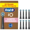 Oral-B Technik|Zahn & Mundpflege<8er-Set: Ersatz-Bürstenköpfe "iO Sanfte Reinigung" in Schwarz