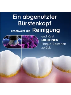 Oral-B Technik|Zahn & Mundpflege<8er-Set: Ersatz-Bürstenköpfe "iO Sanfte Reinigung" in Schwarz