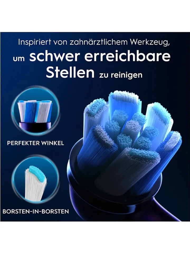 Oral-B Technik|Zahn & Mundpflege<8er-Set: Ersatz-Bürstenköpfe "iO Ultimative Reinigung" in Schwarz