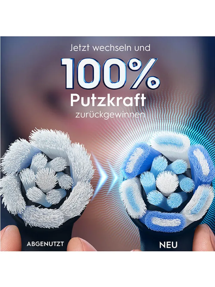 Oral-B Technik|Zahn & Mundpflege<8er-Set: Ersatz-Bürstenköpfe "iO Ultimative Reinigung" in Schwarz