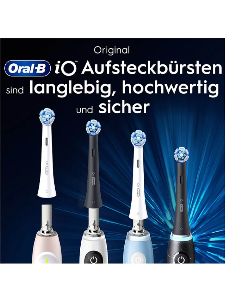 Oral-B Technik|Zahn & Mundpflege<8er-Set: Ersatz-Bürstenköpfe "iO Ultimative Reinigung" in Schwarz