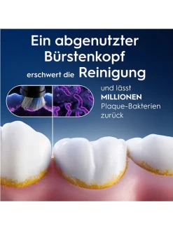 Oral-B Technik|Zahn & Mundpflege<8er-Set: Ersatz-Bürstenköpfe "iO Radiant White" in Schwarz