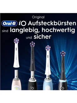Oral-B Technik|Zahn & Mundpflege<8er-Set: Ersatz-Bürstenköpfe "iO Radiant White" in Schwarz