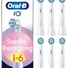 Oral-B Zahn & Mundpflege<6er-Set: Ersatz-Bürstenköpfe "iO Sanfte Reinigung" in Weiß