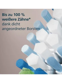 PHILIPS sonicare Zahn & Mundpflege<4er-Set: Ersatz-Bürstenköpfe "Premium Plaque Defence" in Schwarz