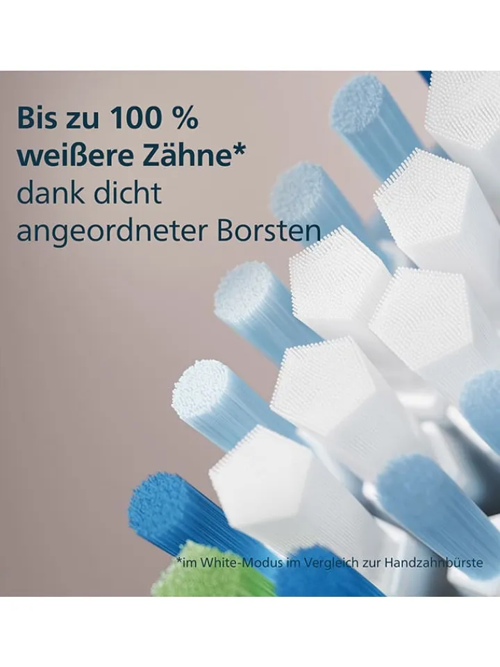 PHILIPS sonicare Zahn & Mundpflege<4er-Set: Ersatz-Bürstenköpfe "Premium Plaque Defence" in Schwarz