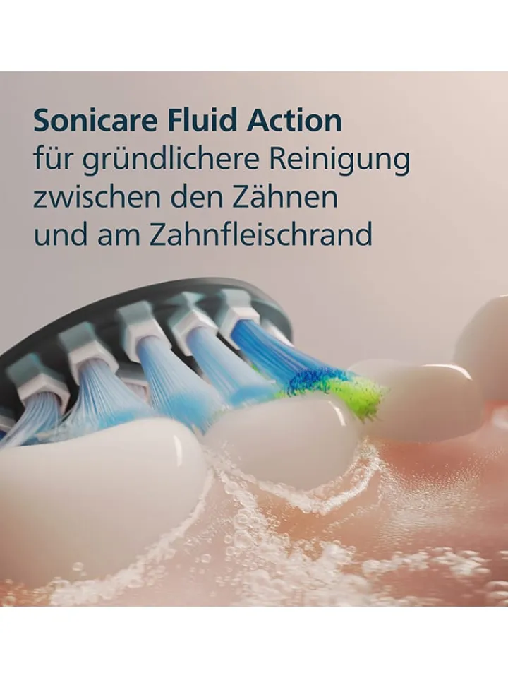 PHILIPS sonicare Zahn & Mundpflege<4er-Set: Ersatz-Bürstenköpfe "Premium Plaque Defence" in Schwarz