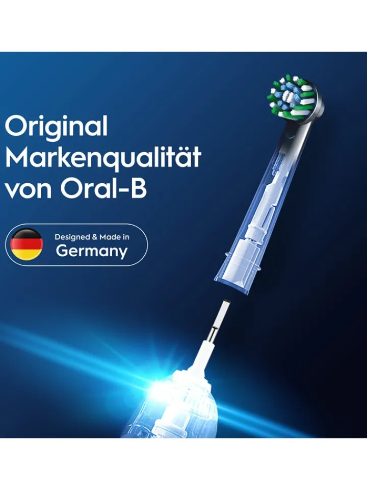 Oral-B Technik|Zahn & Mundpflege<10er-Set: Ersatz-Bürstenköpfe "Pro CrossAction" in Schwarz