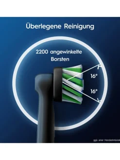 Oral-B Technik|Zahn & Mundpflege<10er-Set: Ersatz-Bürstenköpfe "Pro CrossAction" in Schwarz