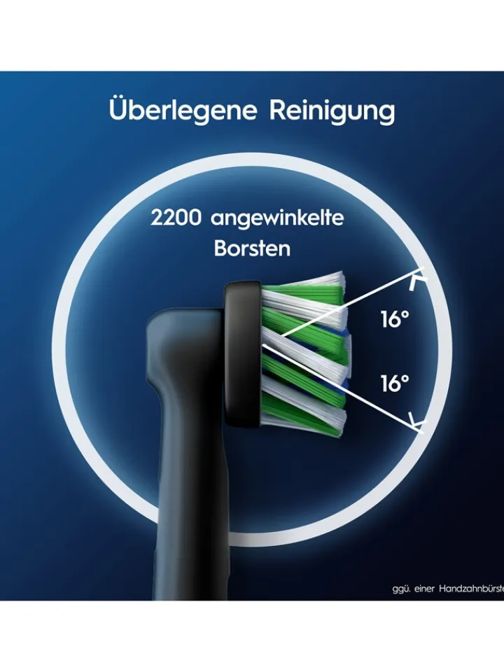 Oral-B Technik|Zahn & Mundpflege<10er-Set: Ersatz-Bürstenköpfe "Pro CrossAction" in Schwarz