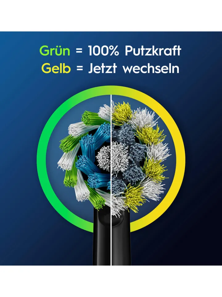 Oral-B Technik|Zahn & Mundpflege<10er-Set: Ersatz-Bürstenköpfe "Pro CrossAction" in Schwarz