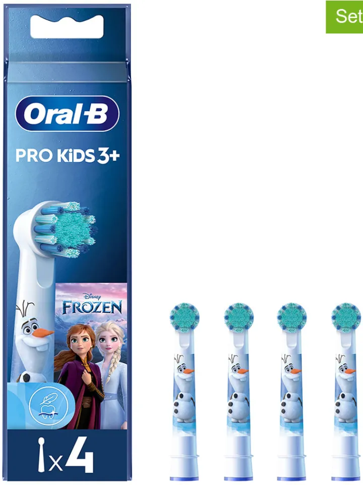 Oral-B Technik|Zahn & Mundpflege<4er-Set: Ersatz-Bürstenköpfe "Pro Kids 3+"