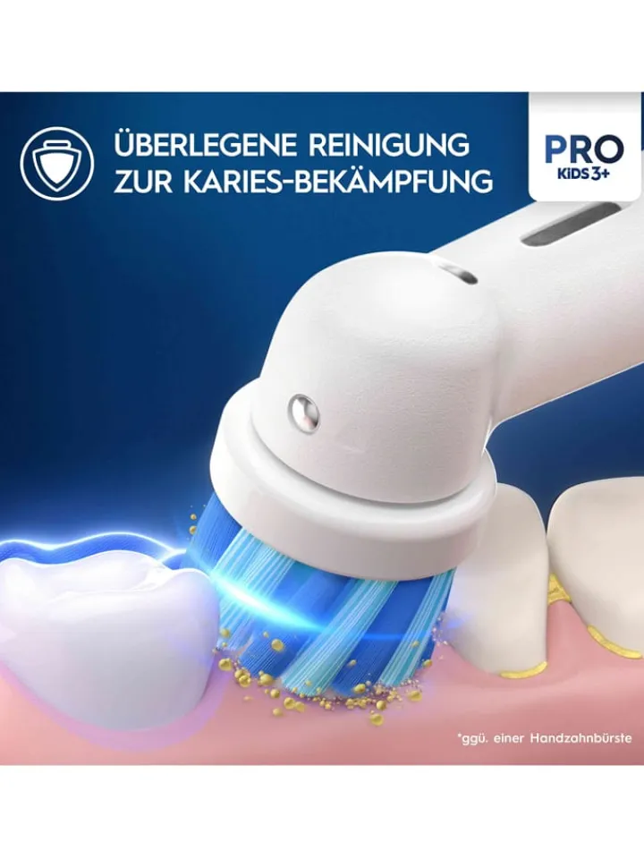 Oral-B Technik|Zahn & Mundpflege<4er-Set: Ersatz-Bürstenköpfe "Pro Kids 3+"