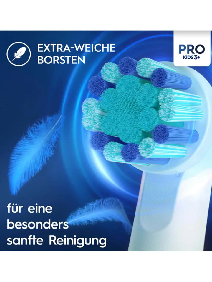Oral-B Technik|Zahn & Mundpflege<4er-Set: Ersatz-Bürstenköpfe "Pro Kids 3+"