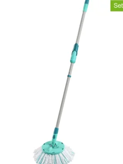 Leifheit Putz- & Waschutensilien<2er-Set: Ersatzköpfe "Clean Twist Disc Mop micro duo" in Türkis - 2x 2 Stück