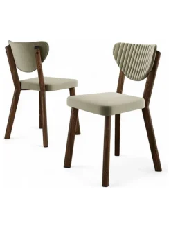 Evila Sitzmöbel<4er-Set: Esszimmerstühle "Arfe" in Creme - (B)45 x (H)86 x (T)46 cm