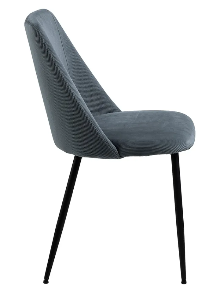 AC Design Sitzmöbel<4er-Set: Esszimmerstühle "Ines" in Grau - (B)49,2 x (H)84 x (T)57,5 cm