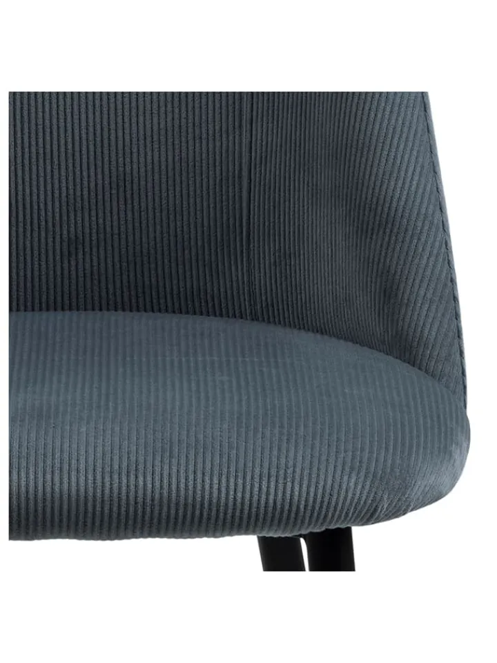 AC Design Sitzmöbel<4er-Set: Esszimmerstühle "Ines" in Grau - (B)49,2 x (H)84 x (T)57,5 cm
