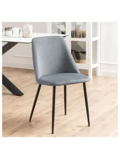 AC Design Sitzmöbel<4er-Set: Esszimmerstühle "Ines" in Grau - (B)49,2 x (H)84 x (T)57,5 cm