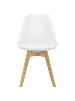 en.casa Sitzmöbel<4er-Set Esszimmerstuhl Fläten in Weiß (H)81cm (B)49cm (T)57cm