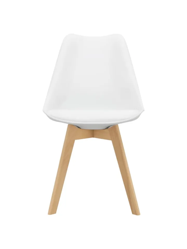 en.casa Sitzmöbel<4er-Set Esszimmerstuhl Fläten in Weiß (H)81cm (B)49cm (T)57cm