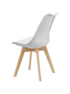 en.casa Sitzmöbel<4er-Set Esszimmerstuhl Fläten in Weiß (H)81cm (B)49cm (T)57cm