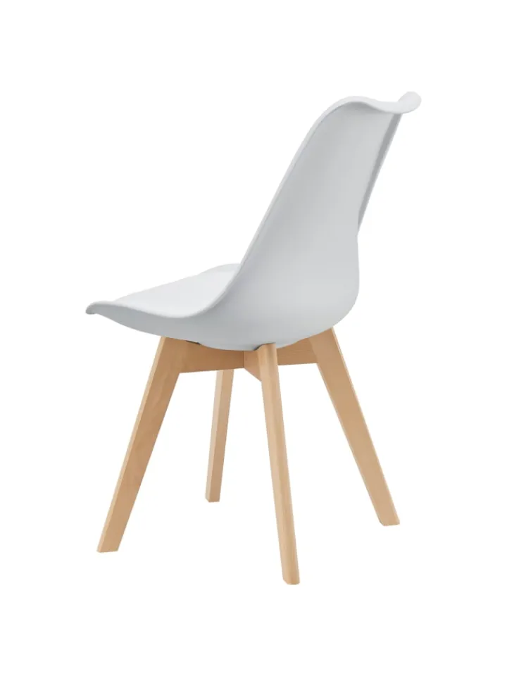 en.casa Sitzmöbel<4er-Set Esszimmerstuhl Fläten in Weiß (H)81cm (B)49cm (T)57cm