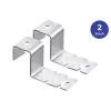 Wenko Weitere Haushaltshelfer<2er-Set: Fensterhaken in Silber - 2x 2 Stück