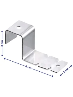 Wenko Weitere Haushaltshelfer<2er-Set: Fensterhaken in Silber - 2x 2 Stück