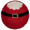 Clayre & Eef Dekoschalen<2er-Set: Filz-Dekoschalen "Weihnachtsmann" in Rot/ Weiß - (H)4 x Ø 18 cm