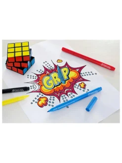 Faber-Castell Büro- & Schulbedarf<2er-Set: Filzstifte "Grip"- 2x 10 Stück