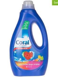 Coral Putz- & Waschutensilien<3er-Set: Flüssigwaschmittel "Optimal Color", je 1,3 l
