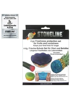 Stoneline Aufbewahren & Servieren<4er-Set: Frischhaltehüllen in Bunt