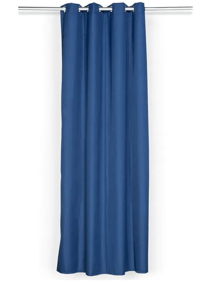 IDOMYA Essentials Gardinen, Jalousien & Rollos<2er-Set: Gardine in Blau - (L)240 x (B)135 cm