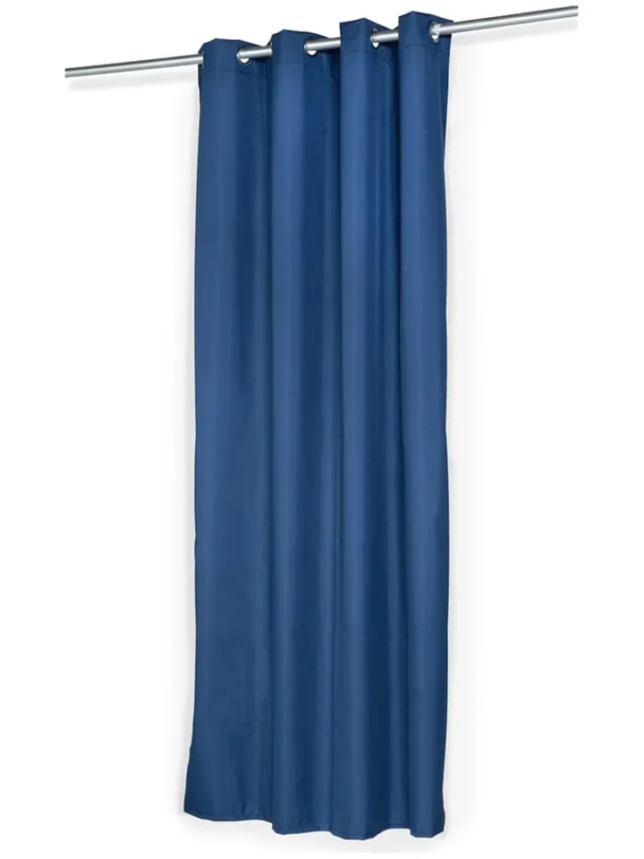 IDOMYA Essentials Gardinen, Jalousien & Rollos<2er-Set: Gardine in Blau - (L)240 x (B)135 cm