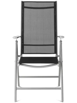 Lifa Living Gartenmöbel<2er-Set: Gartenstühle in Anthrazit - (B)56 x (H)106 x (T)87,5 cm