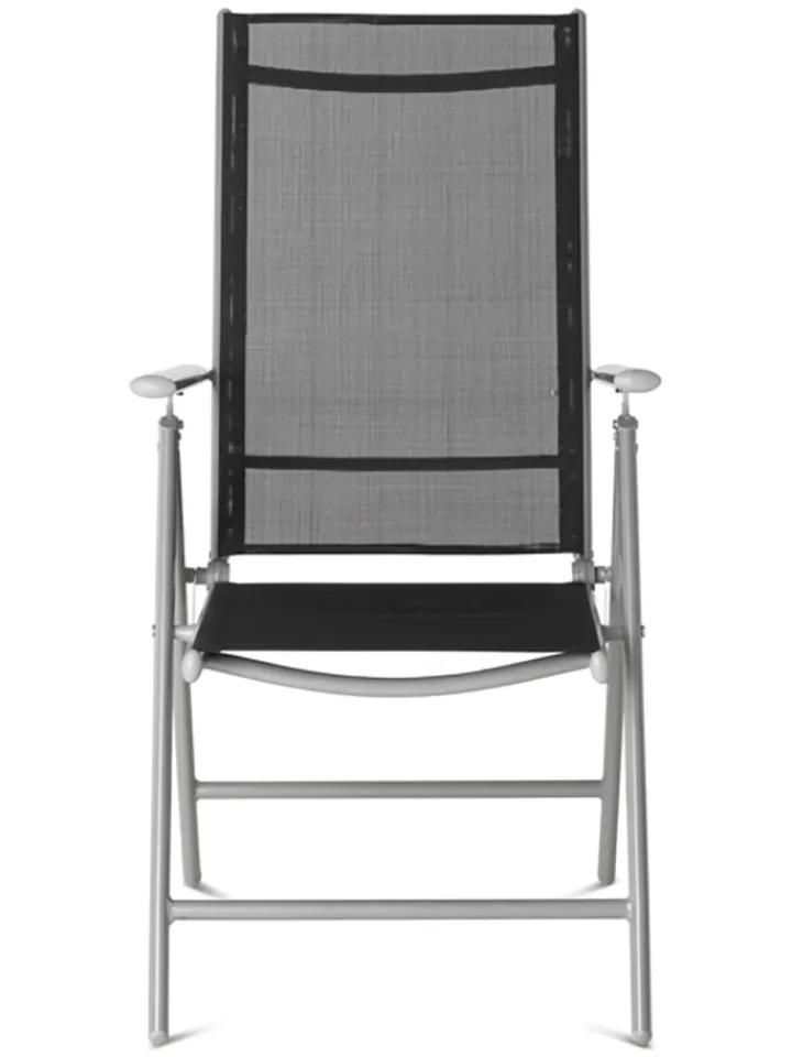 Lifa Living Gartenmöbel<2er-Set: Gartenstühle in Anthrazit - (B)56 x (H)106 x (T)87,5 cm
