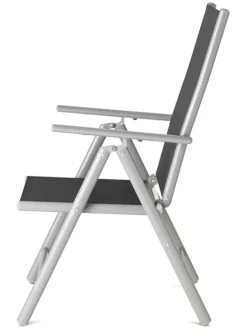 Lifa Living Gartenmöbel<2er-Set: Gartenstühle in Anthrazit - (B)56 x (H)106 x (T)87,5 cm