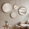 ABERTO DESIGN Wanddekoration<4er-Set: Gerahmte Holzkunstdrucke