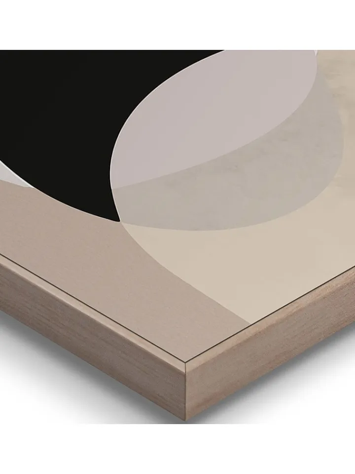 Orangewallz Wanddekoration<2er-Set: Gerahmte Kunstdrucke "Soft Organics"