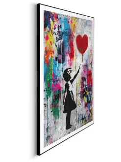 Orangewallz Wanddekoration<3er-Set: Gerahmte Kunstdrucke "Streetart Compilation"