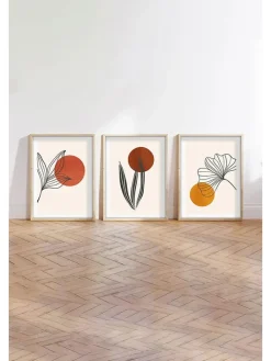 ABERTO DESIGN Wanddekoration<3er-Set: Gerahmte Kunstdrucke